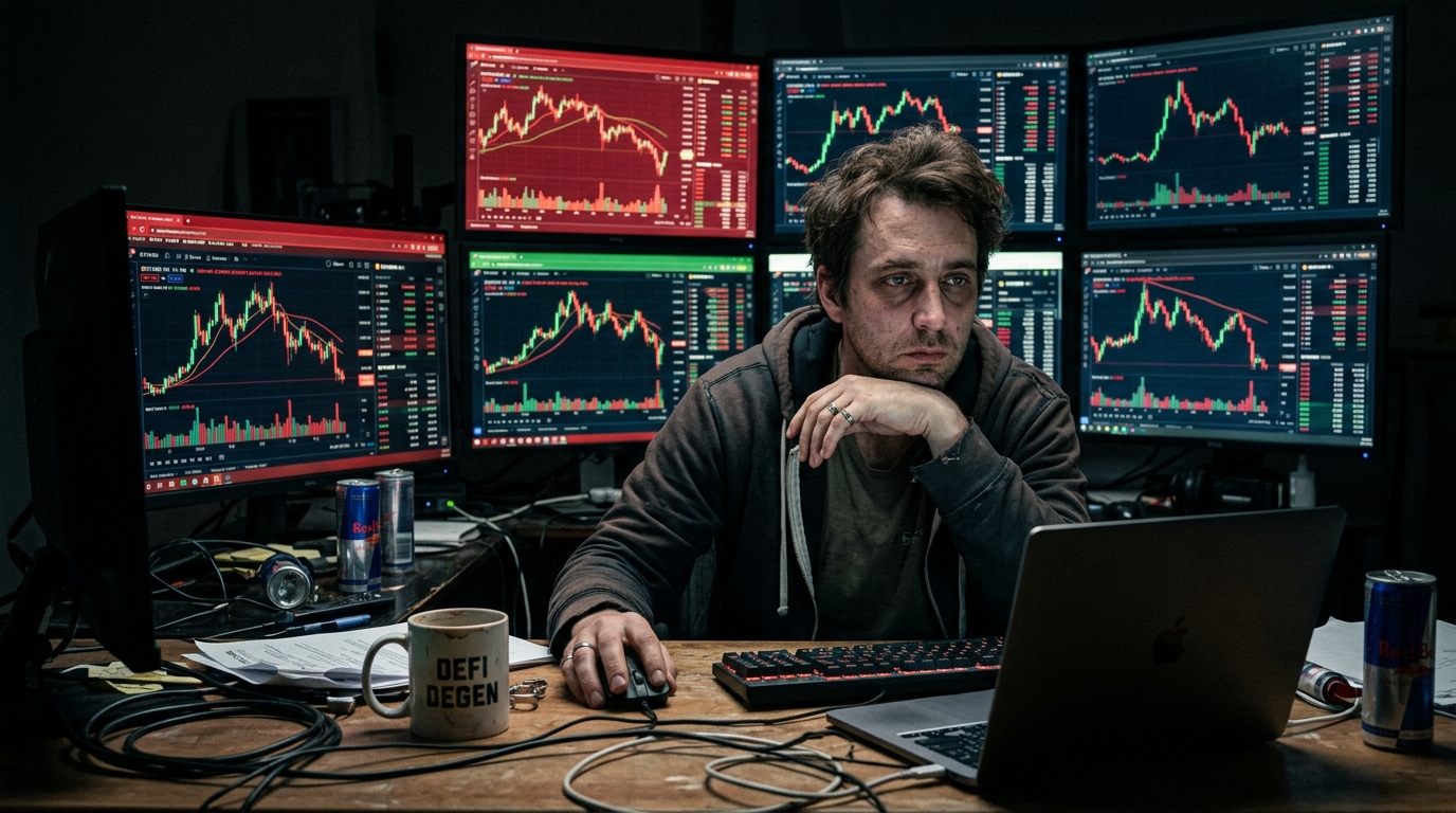 Exhausted Crypto Trader
